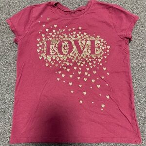 The Children's Place Pink Love Heart Tee